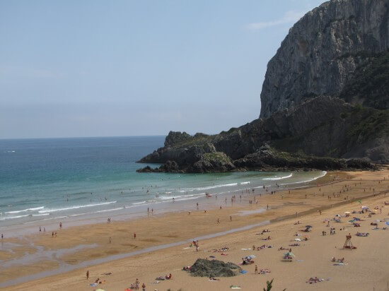 Playa de Laga en Vizcaya