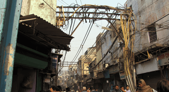 Cuadro eléctrico en la India